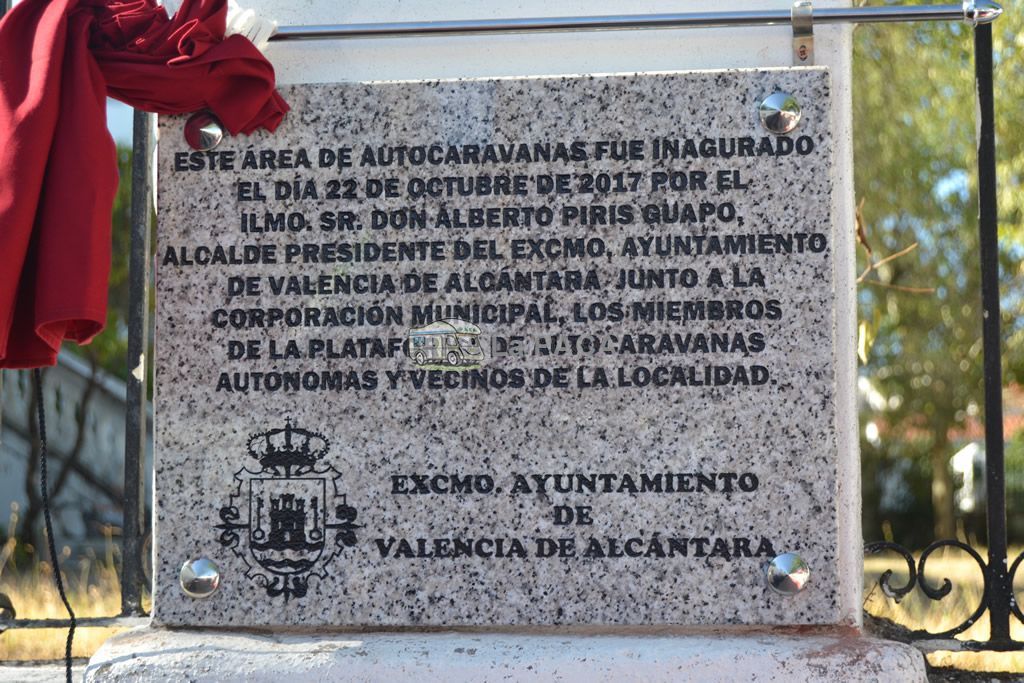 Inauguración del área de Valencia de Alcantara